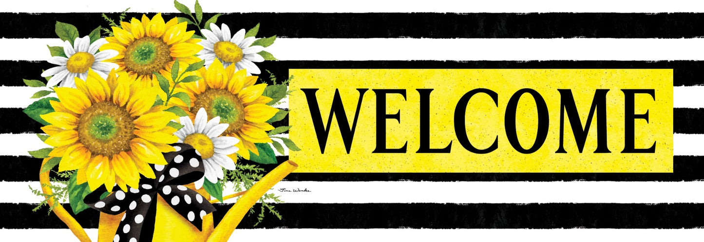 Sunflower Watering Can Signature Sign