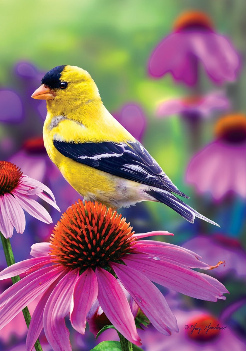 Goldfinch Glory House Flag