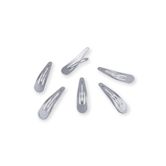 Teleties Snap Clips - Silver