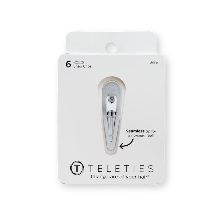 Teleties Snap Clips - Silver