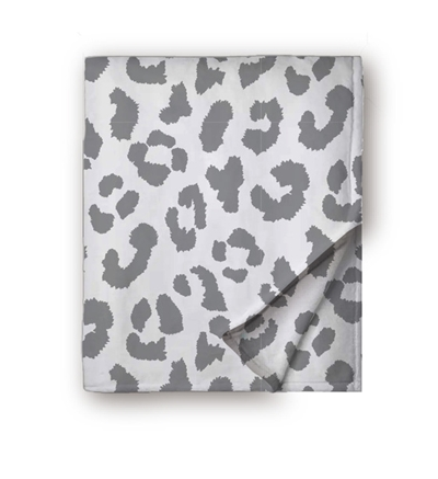 Southern Couture Super Soft Blanket - Grey Leopard