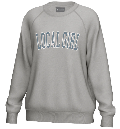 Local Girl Cotton Crewneck - Light Sand