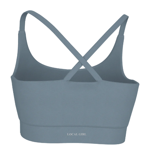 Local Girl Sports Bra - Slate
