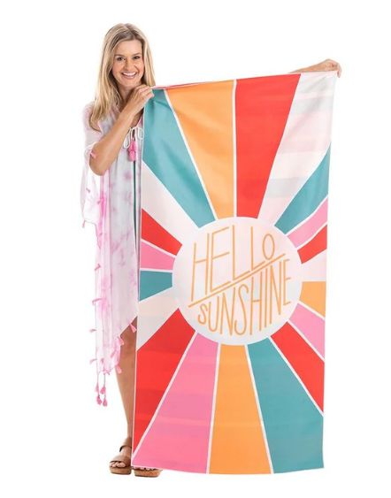 Hello Sunshine Quick Dry Beach Towel