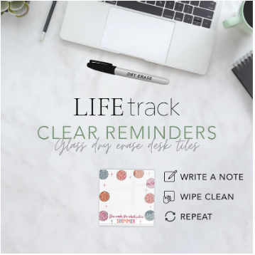 4x4 Clear Reminder - You Make the Whole Place Shimmer Notes