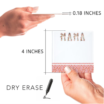 4x4 Clear Reminder Notes - Mama