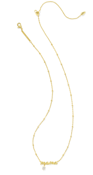 Kendra Scott Mama Crystal Short Necklace in Gold