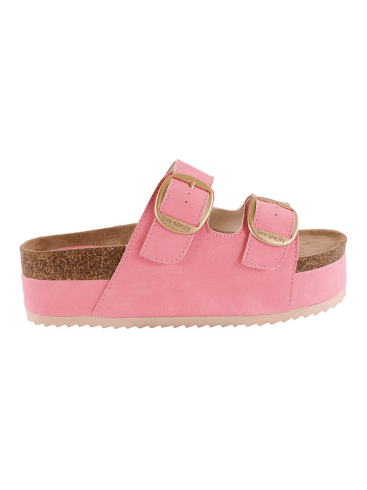 Simply Southern Platform Sandal - Pink