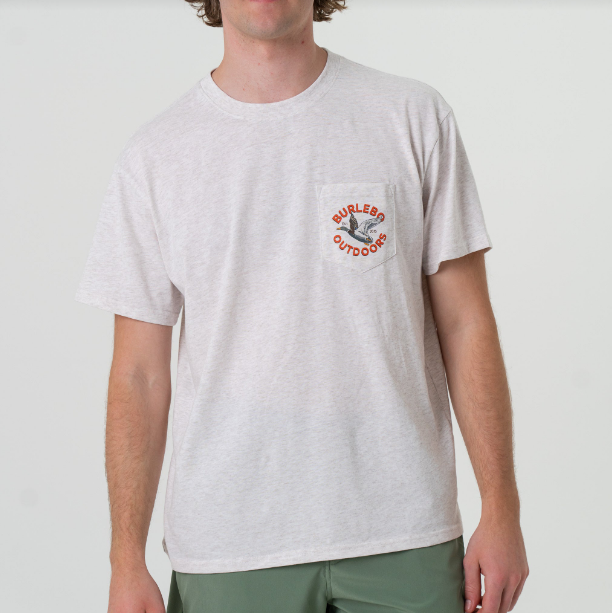 Burlebo Short Sleeve T-Shirt - Old School Duck Hunt - Oatmeal