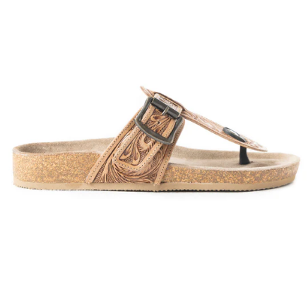 Balinda Ridge Sandals in Brown