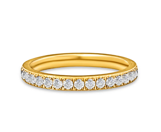 Ellie Vail Gold Velia Dainty Eternity Band Ring