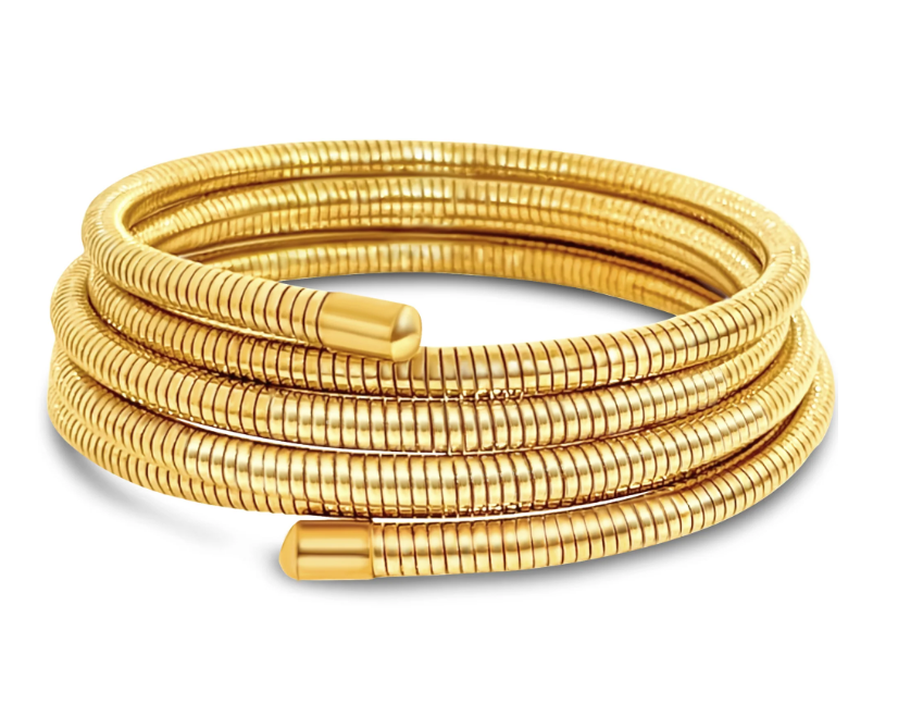 Ellie Vail Gold Krishna Coil Wrap Bracelet