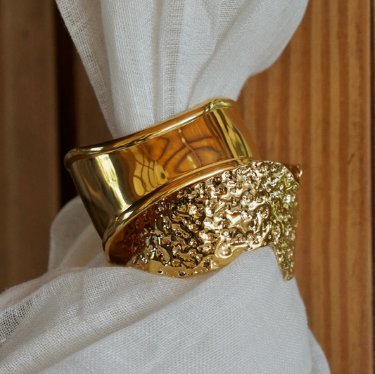 Ellie Vail Gold Josette Asymmetrical Cuff Bracelet