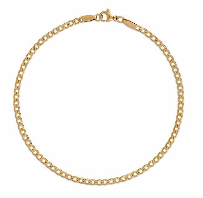 Ellie Vail Gold Nyx Curb Chain Anklet