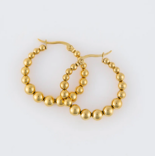 Narelle Waterproof Bubble Hoop Earrings