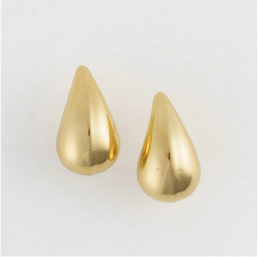 Narelle Waterproof Tear Drop Earrings in Gold