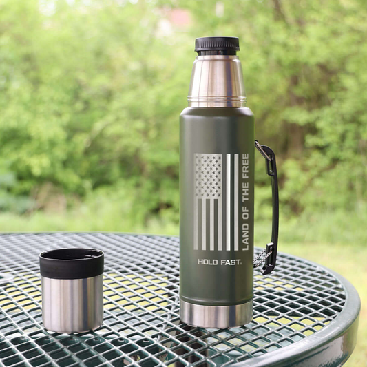 HOLD FAST Green Flag 42oz Magnum Steel Drink Tank