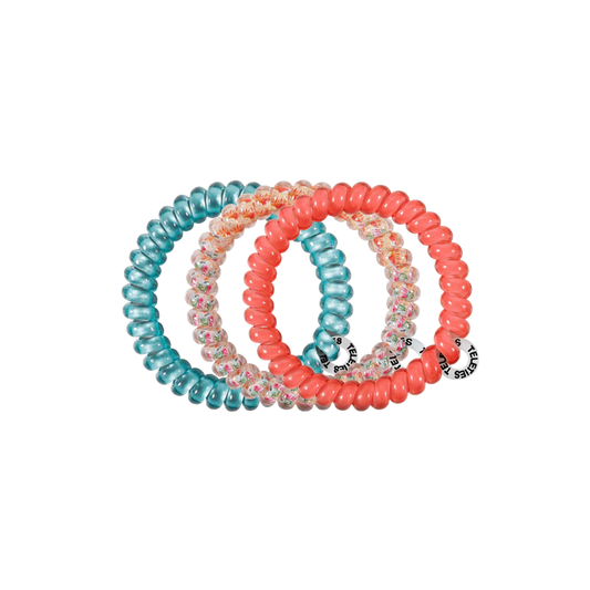 Teleties Small Hair Ties - Coral Craze
