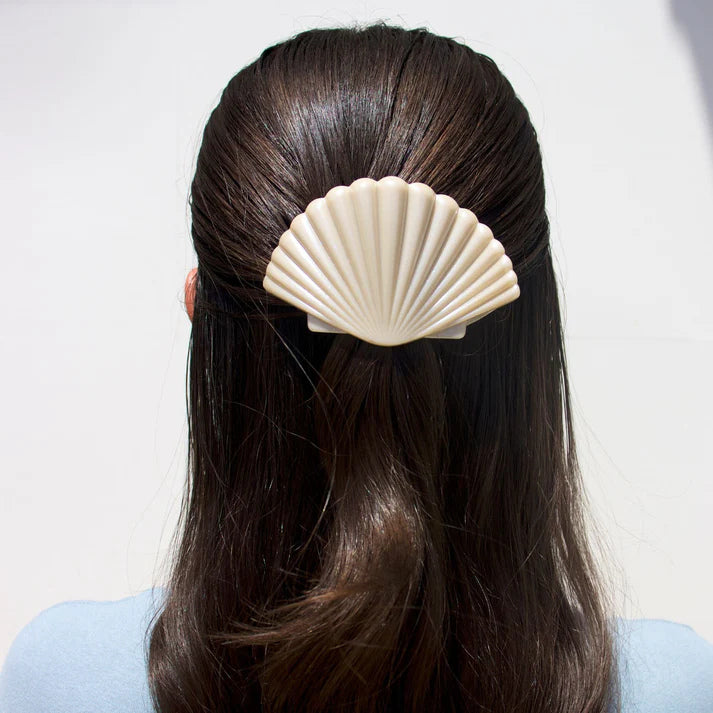 Teleties Shimmering Shell Flat Hair Clip - Medium