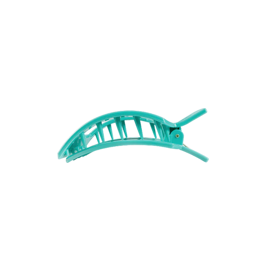 Teleties Small Flat Square Hair Clip - Totally Turquoise