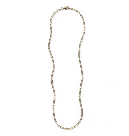Southern Gates Gold Filled Paperclip Necklace - 24"