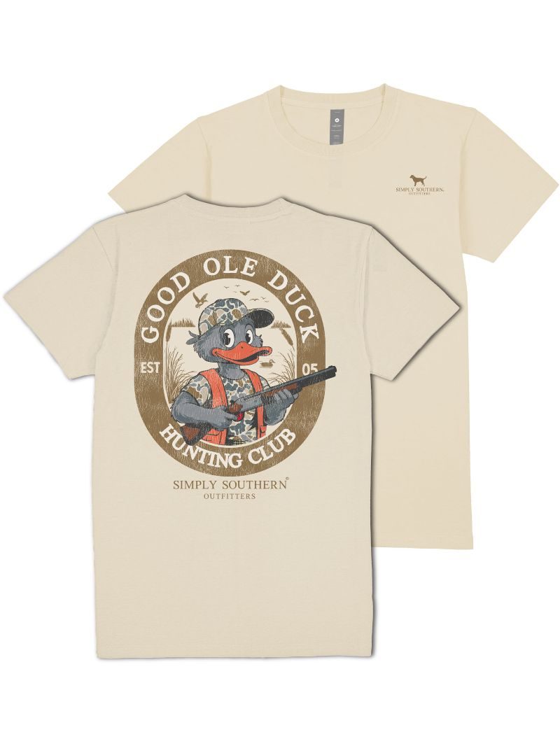 MN-SS-OLEDUCK-WISP Men's Simply Southern Ole Duck Short Sleeve T-Shirt