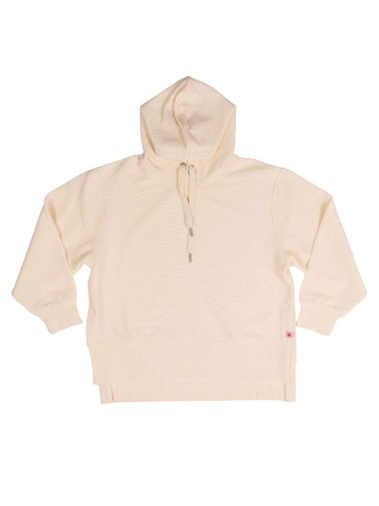 Simply Southern Ribbed Hoodie - Pearl