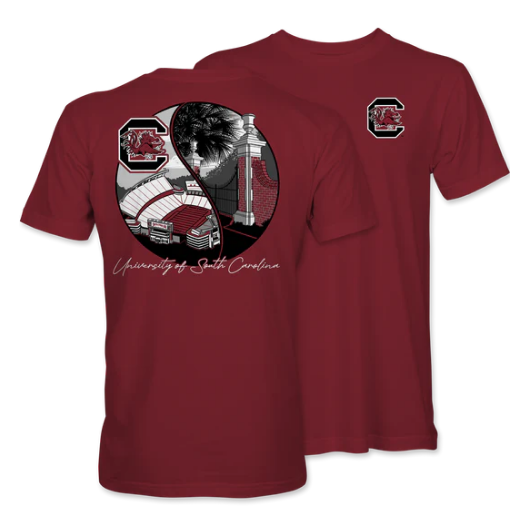 University of South Carolina Two Scenes Short Sleeve T-Shirt