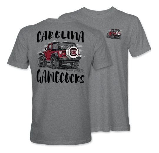 Carolina Gamecocks Jeep Short Sleeve T-Shirt