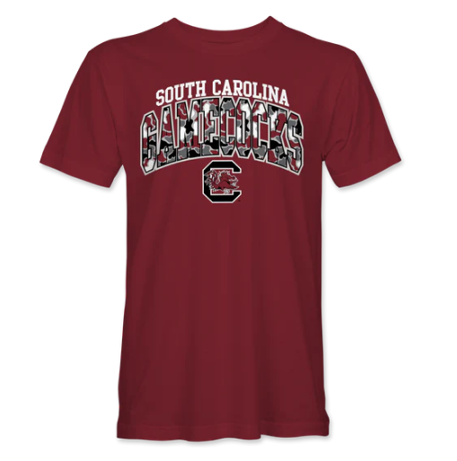 South Carolina Gamecocks Duck Camo Arch Short Sleeve T-Shirt