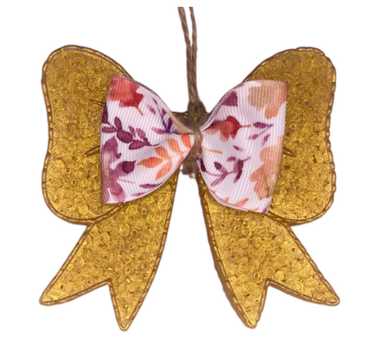 Fall Leaves Bow on Bow Freshie