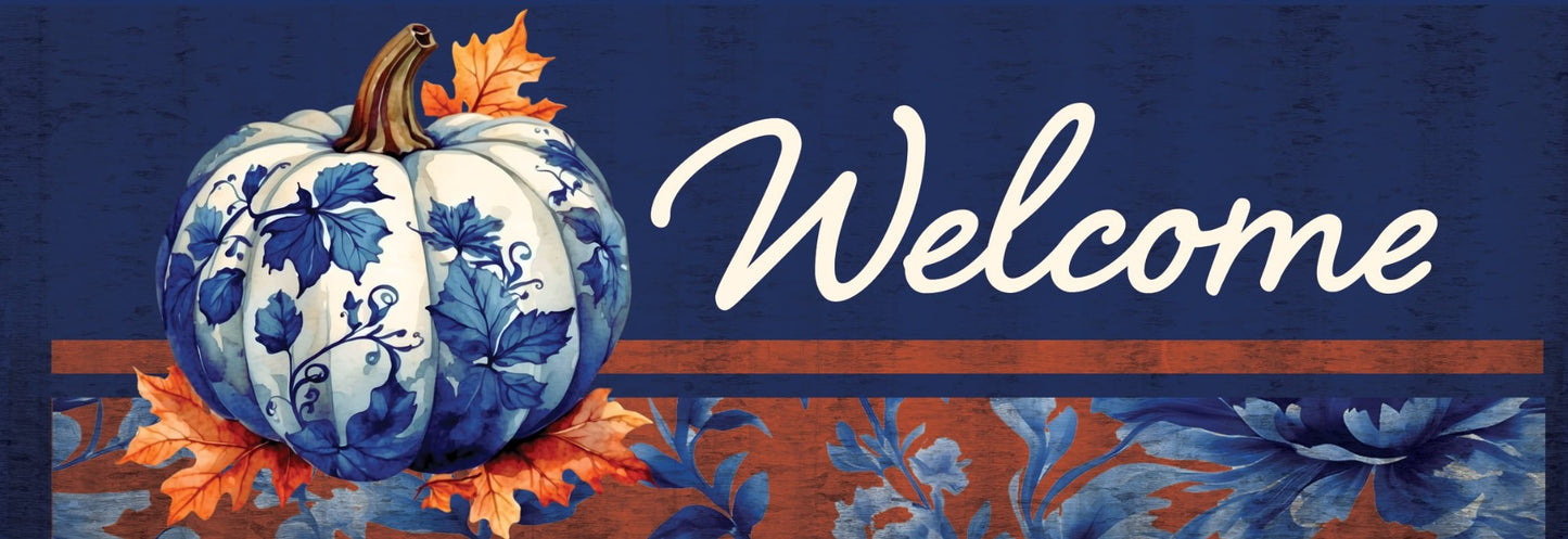 Chinoiserie Pumpkin Signature Sign