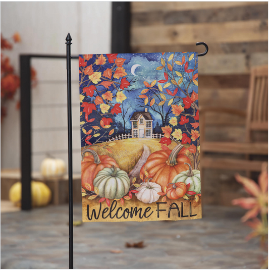 Alive in Fall Suede Garden Flags