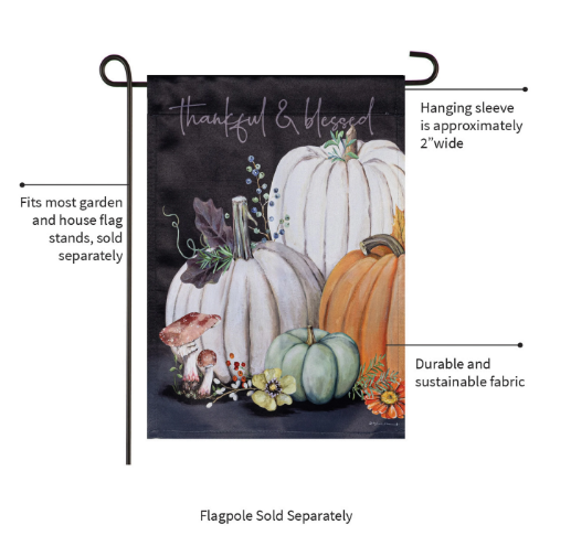Beauty of Fall Suede Garden Flag