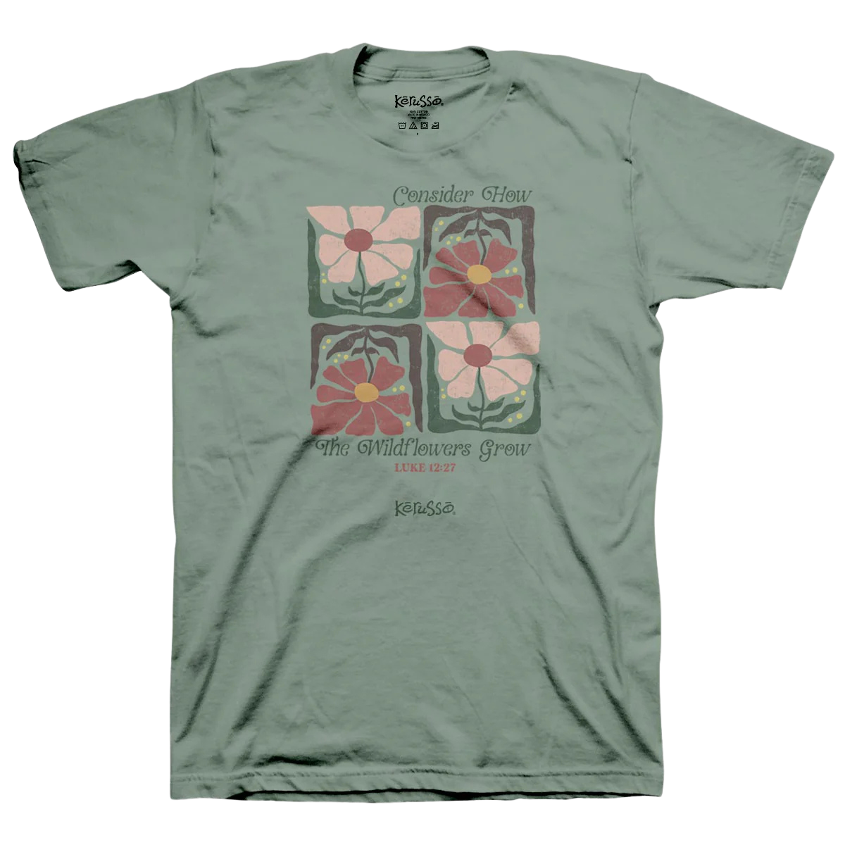 Kerusso Women's T-Shirt Wildflowers