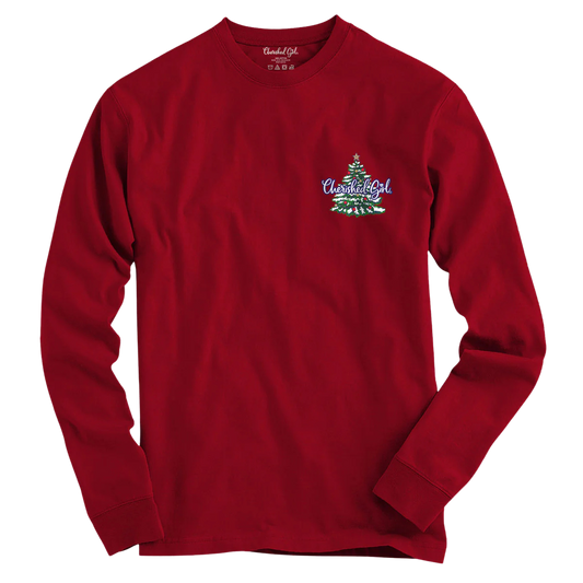 Cherished Girl Women's Long Sleeve T-Shirt Christmas Tree