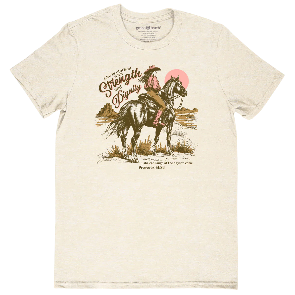 Grace & Truth Women's T-Shirt Cowgirl Strength