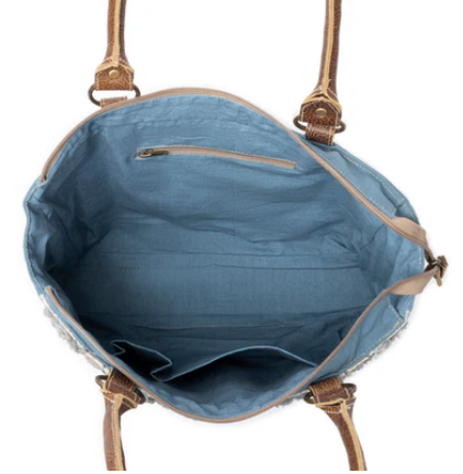 Myra Bag Seabound Mosaic Crossbody Bag in Faded Blue