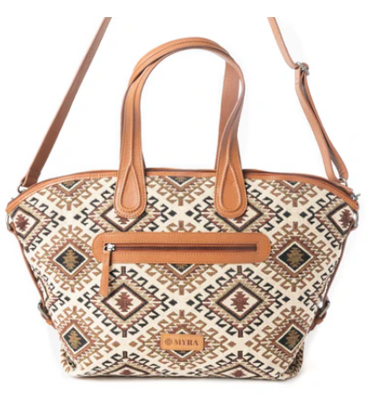 Myra Bag Bloomin' Ember Weekender Bag in Tribal Tan
