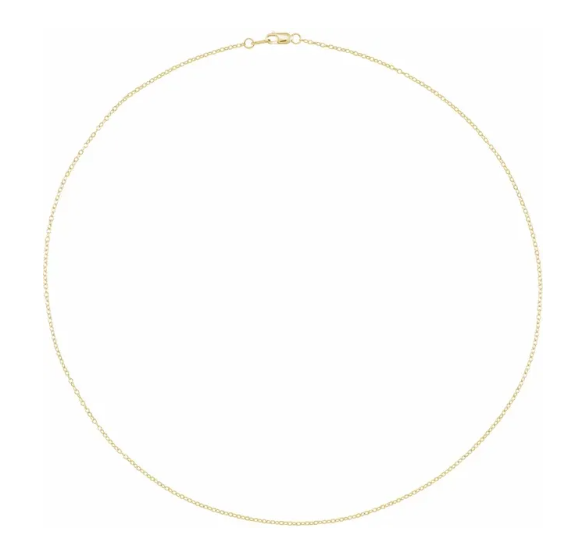 CH1202:647:P 14K Yellow Gold Filled 1.3mm Adjustable Cable - 18"