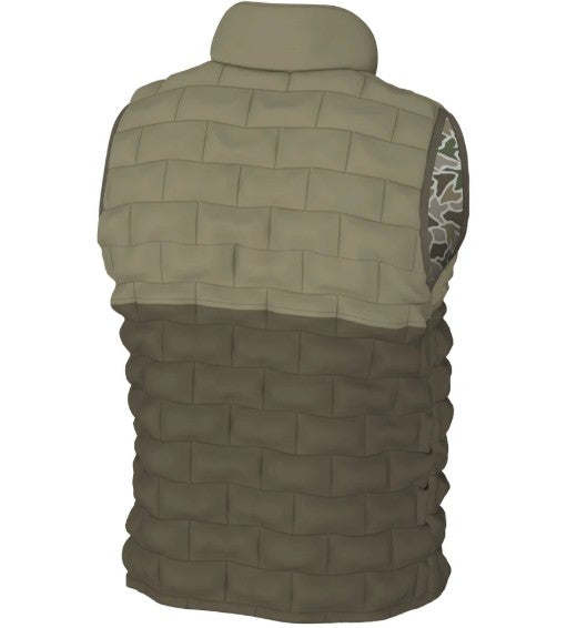 Local Boy Duck Down Reversible Vest in Duck Camo