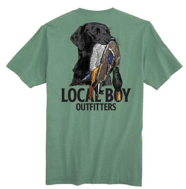 Local Boy Feathered Fetch Short Sleeve T-Shirt in Light Green