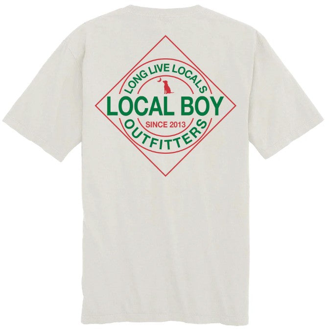 Local Boy Red Devil Short Sleeve T-Shirt in Silver