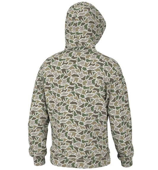 Youth Local Boy Hilltop Cotton Hoodie in Duck Camo