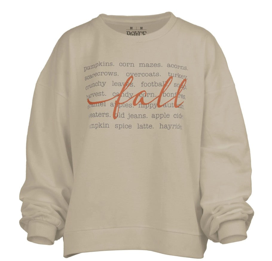 Fall Words Crewneck