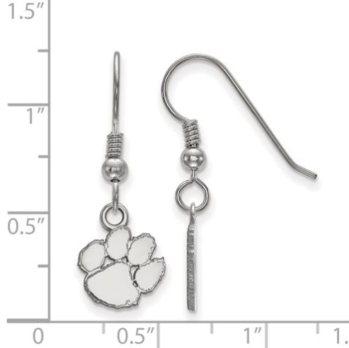 Sterling Silver Clemson University XS Dangle Earrings