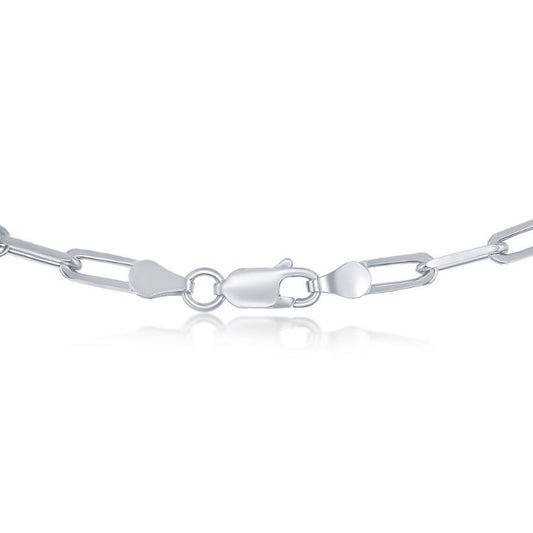 Sterling Silver 3.2mm Paper Clip Chain - 16"