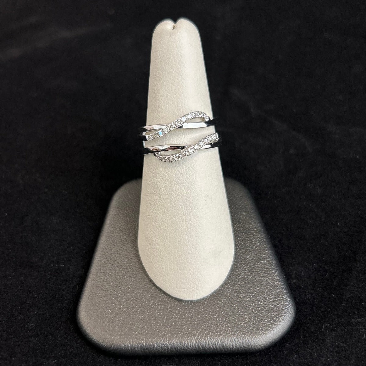14K White Gold .25CTTW Diamond Wrap