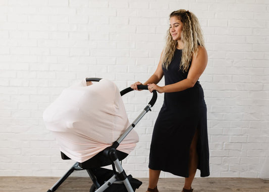 Copper Pearl Multi-Use Car Seat Cover & Nursing Cover - Blush