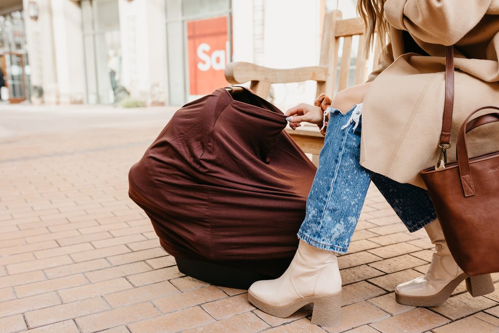 Copper Pearl Multi-Use Car Seat Cover & Nursing Cover - Moose